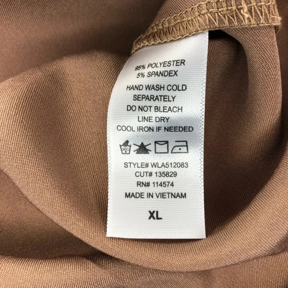 Pleione Satin Blouse | Copper | Size XL - Picture 4 of 5